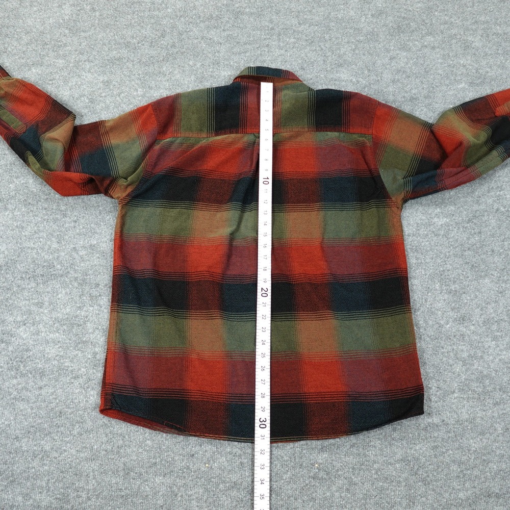 North River Shirt Mens Large Multicolor Plaid Button Flannel Long Sleeve Outdoor - Picture 7 of 8